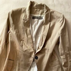 Zara beige cotton blazer. USA size - L.